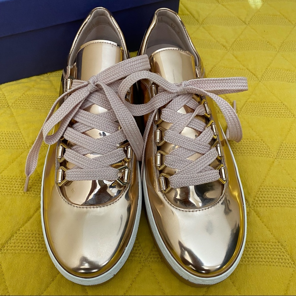 Rose Gold Stuart Weitzman Sneakers